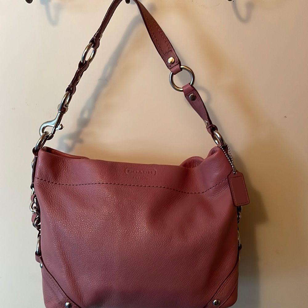 Pre owned Coach Soft Pebbled Leather Cary Shoulder Women’s